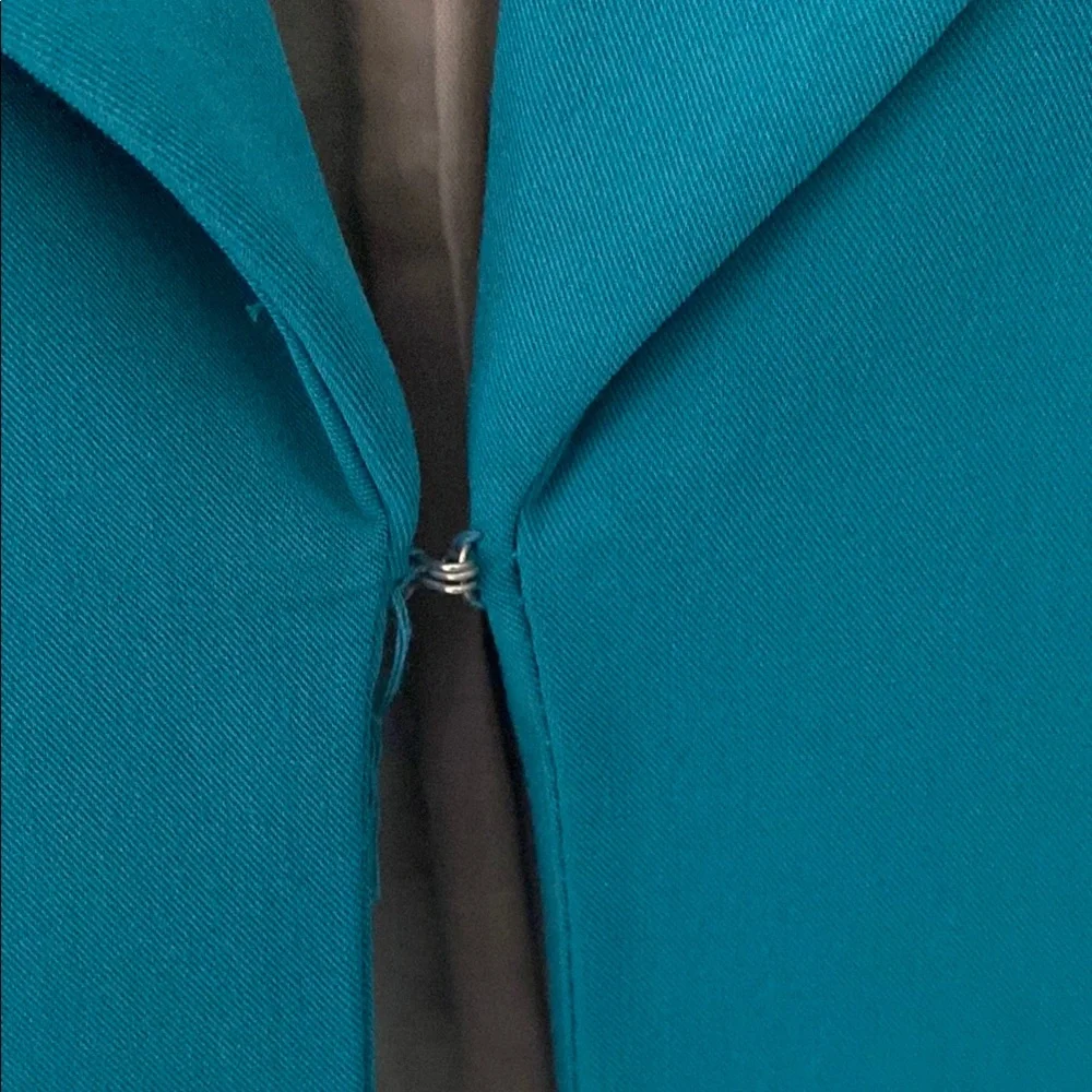 Teal Blazer Tailored 3/4 Sleeve - Picture 4 of 8
